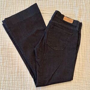 🍀 Lucky Brand Dark Wash Flare Denim 70’s Bohemian Trouser Jeans 8/29 Long
